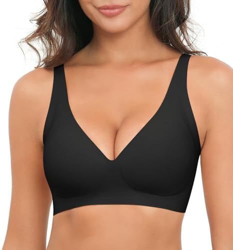 Black seamless push-up bra for women – size 34B High-waist maternity leggings with belly support – grey Adjustable summer straw hat with ribbon for women