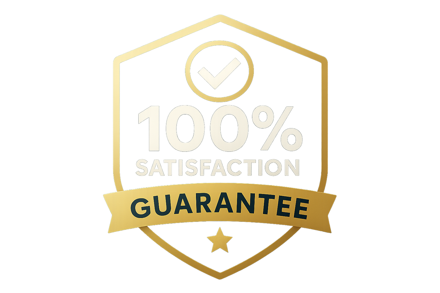 100% satisfaction guarantee
