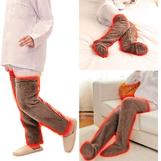 SwitchSlim Over-Knee Fuzzy Winter Socks – Warm & Cold-Proof for Home & Sleep