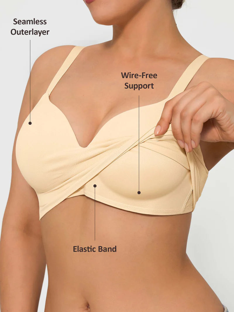 Black seamless push-up bra for women – size 34B High-waist maternity leggings with belly support – grey Adjustable summer straw hat with ribbon for women