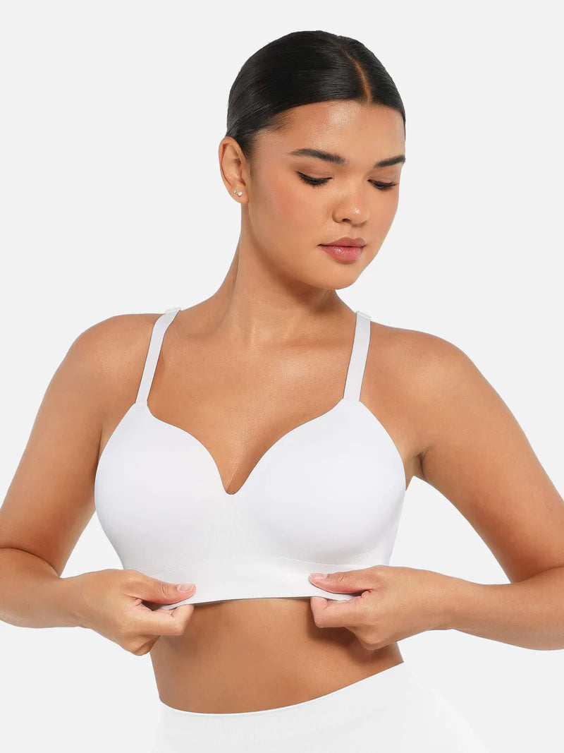 Black seamless push-up bra for women – size 34B High-waist maternity leggings with belly support – grey Adjustable summer straw hat with ribbon for women